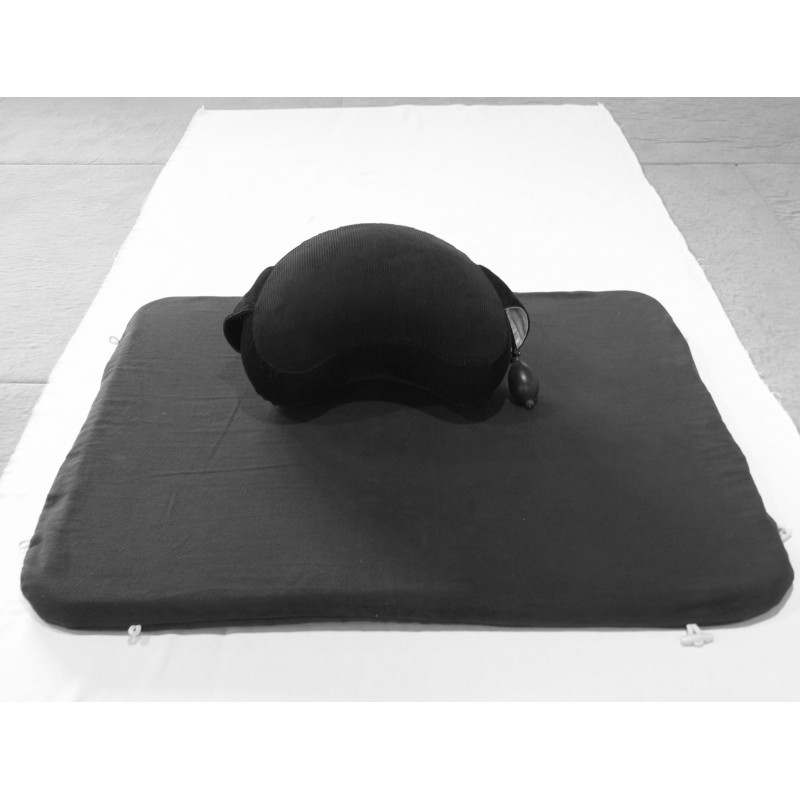Kit de méditation noir transportable avec rangements
